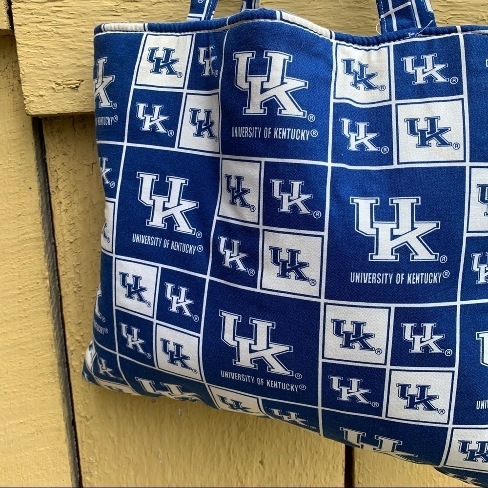 Vintage Handmade UK Kentucky Wildcats Tote BBN - Picture 2 of 3